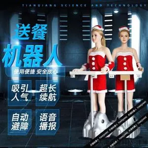 无轨仿真机器人服务员